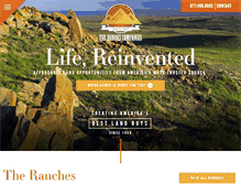 Tablet Screenshot of brooksranchland.com